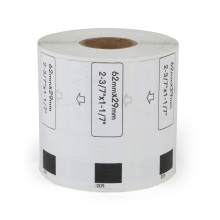 Thermal Paper Die-Cut Label Black on White 62mmx29mm Label DK-11209 Compatible for Brother Label Printer